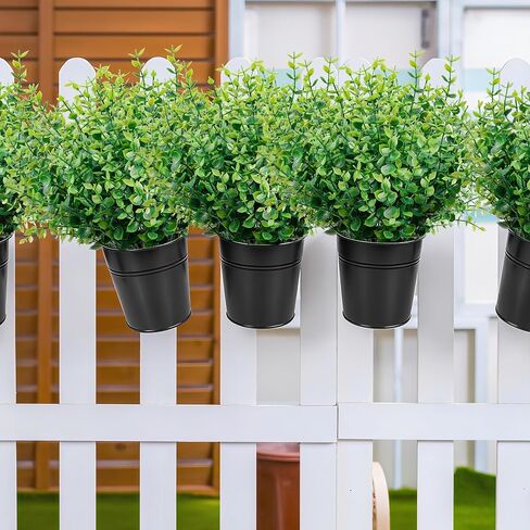 10 Bundles Artificial Boxwood Stems Outdoor Artificial Greenery UV Resistant Foliage Plants, Faux Boxwood Shrubs Grass for Farmhouse Office Garden Wedding Window Patio Home Decor in Saudi Arabia