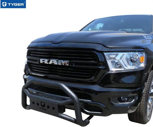 واقي الصدمات الأمامي Tyger Auto TG-GD6D60078 متوافق مع 2019-2024 دودج رام 1500 (ليس لموديلات الديزل Rebel وTRX وكلاسيك و20-22) | أسود محكم | جبل الضوء | بول بار in Saudi Arabia