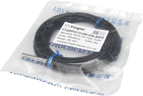 FTARP03 PT100 Cu50 مقاوم للماء نوع 2 متر كابل تلميع قضيب التحقيق رئيس مستشعر درجة الحرارة RTD (PT100 6x30 مللي متر التحقيق) in Saudi Arabia