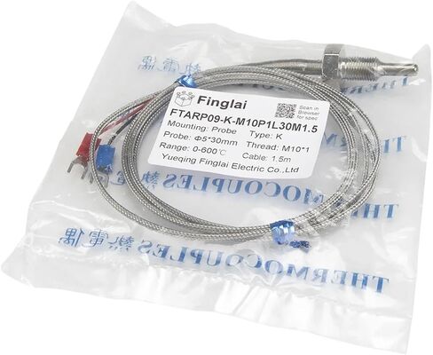 FTARP09 K Type 30mm Probe Length 1.5m Cable thermocouple Temperature Sensor(PT1 8) in Saudi Arabia