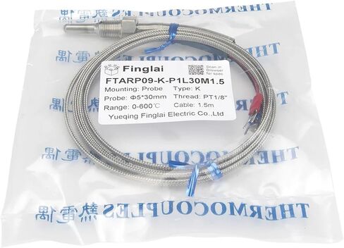 FTARP09 K Type 30mm Probe Length 1.5m Cable thermocouple Temperature Sensor(PT1 8) in Saudi Arabia
