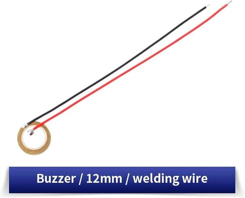 10 Pcs Piezoelectric Piezo Ceramic Wafer Plate Dia 12mm 15mm 18mm 20mm 27mm 35mm 50mm for Buzzer Loudspeaker(Wire-12mm-10PCS) in Saudi Arabia