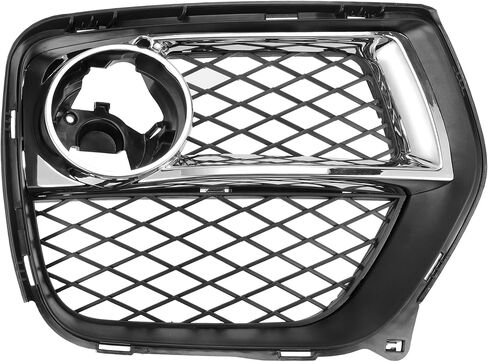 Fog Light Grill Front Lower Bumper Fog Light Cover Inserts for BMW X6 2012-2014 ABS No.51117312606 Black,Silver Tone in Saudi Arabia