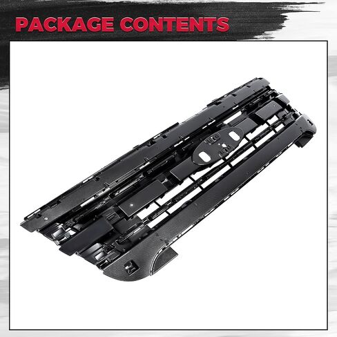 HECASA Grille Grill Shell متوافق مع 2011-2015 Ford Explorer 2013-2015 Ford Police Interceptor Utility BB5Z8A284AA FO1223118 ممتص الصدمات غطاء الشواية يدعم الأسود in Kuwait
