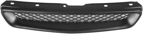 Grille, Compatible with 1996-1998 Honda Civic Pre-Facelift, ABS Plastic Type R Front Bumper Upper Grill Grid Replacement Guard, Black in Saudi Arabia
