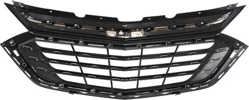 KARPAL Front Bumper Upper Grille w/Chrome Trim 84150738 Compatible with 2018 2019 2020 2021 Chevrolet Equinox in Saudi Arabia