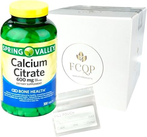 Spring Valley Calcium Citrate, Bone Health Supplement, 600mg, 300 Tablets in Saudi Arabia