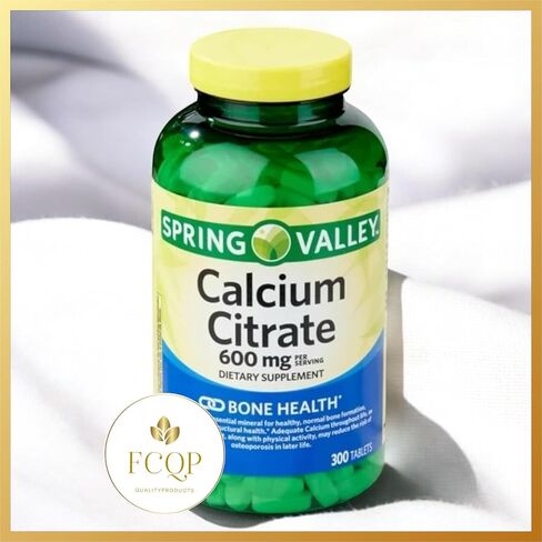 Spring Valley Calcium Citrate, Bone Health Supplement, 600mg, 300 Tablets in Saudi Arabia
