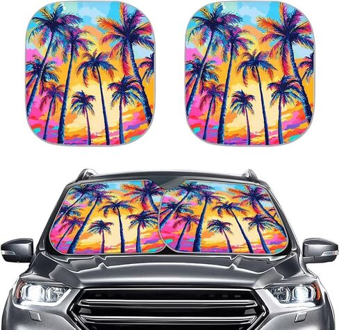 مظلة شمس مكونة من قطعتين من Red Rose لنافذة السيارة، كتل مانعة للشمس 99% من الأشعة فوق البنفسجية، سيارة رائعة لشاحنات السيارات وسيارات الدفع الرباعي in Kuwait