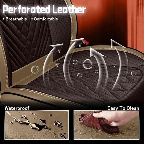 Seat Covers for Mercedes-Benz Sprinter 3500 2017-2024,Car Seat Covers Front Seats,Car Seat Cover Waterproof,Car Seat Covers All Weather(Front, Brown Coffee) in Kuwait