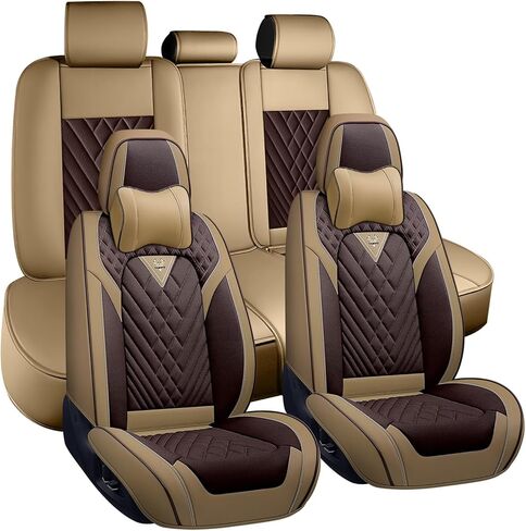 Seat Covers for Mercedes-Benz Sprinter 3500 2017-2024,Car Seat Covers Front Seats,Car Seat Cover Waterproof,Car Seat Covers All Weather(Front, Brown Coffee) in Kuwait