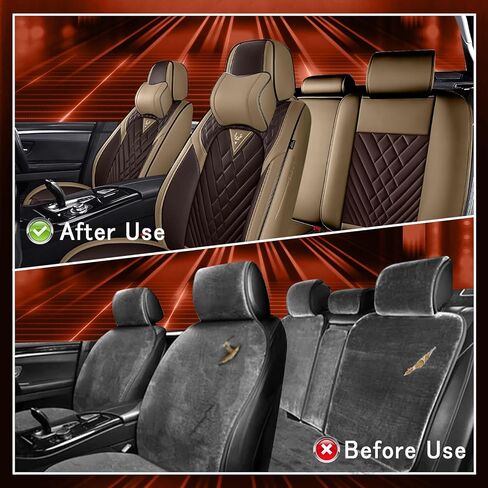 Seat Covers for Mercedes-Benz Sprinter 3500 2017-2024,Car Seat Covers Front Seats,Car Seat Cover Waterproof,Car Seat Covers All Weather(Front, Brown Coffee) in Kuwait