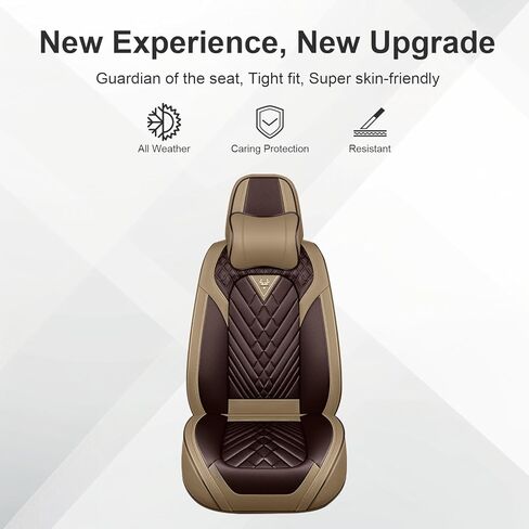 Seat Covers for Mercedes-Benz Sprinter 3500 2017-2024,Car Seat Covers Front Seats,Car Seat Cover Waterproof,Car Seat Covers All Weather(Front, Brown Coffee) in Kuwait