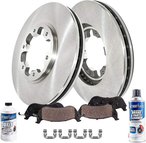 Detroit Axle - Front Brake Kit for 2003-2004 Nissan Frontier 2000-04 Xterra Disc Brake Rotors Ceramic Brakes Pads 2000 2001 2002 2004 Replacement: 11.13" inch Rotor in Saudi Arabia