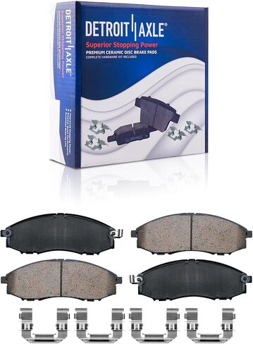 Detroit Axle - Front Brake Kit for 2003-2004 Nissan Frontier 2000-04 Xterra Disc Brake Rotors Ceramic Brakes Pads 2000 2001 2002 2004 Replacement: 11.13" inch Rotor in Saudi Arabia