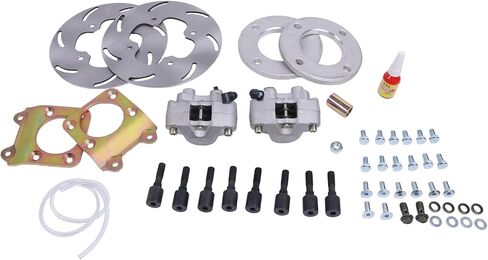 HOLDWELL Front Disc Brake Conversion Kit Compatible with Honda Foreman 400/450 4x4 Rancher 350 4x4 Rubicon 500 4x4 Rincon 650 4x4 All Years Fourtrax 300 4x4 1992-1999 in Saudi Arabia