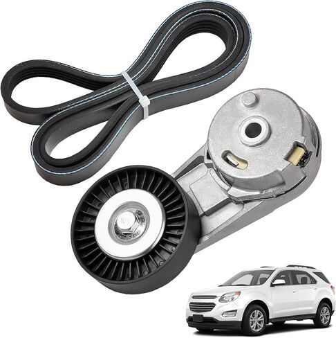 Serpentine Drive Belt Tensioner Kit Compatible with Chevy Cobalt Equinox Orlando HHR Classic Pontiac Saturn Ion Buick Saab GMC Terrain Replaces 5PK1030 24430296 38177 12634319 in Saudi Arabia