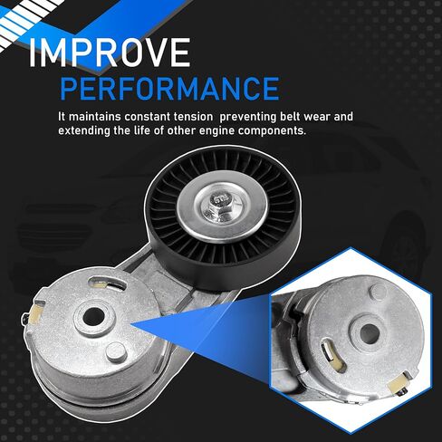 Serpentine Drive Belt Tensioner Kit Compatible with Chevy Cobalt Equinox Orlando HHR Classic Pontiac Saturn Ion Buick Saab GMC Terrain Replaces 5PK1030 24430296 38177 12634319 in Saudi Arabia
