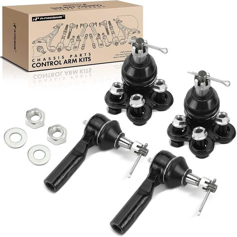 A-Premium Set of 4, Front Lower Ball Joint, Outer Tie Rod End, Compatible with Chevrolet Equinox 2005-2009, Saturn Vue 2002-2009, Pontiac Torrent 2006-2009 in Saudi Arabia