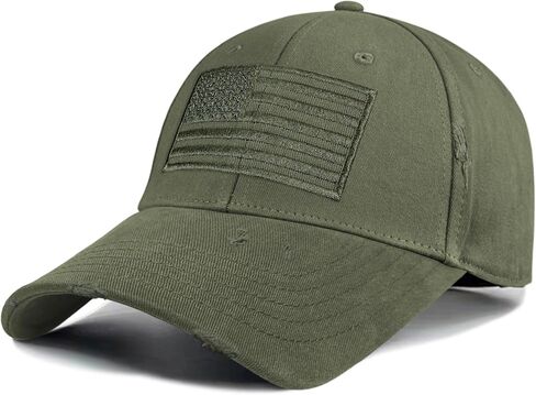 OUTDOOR SHAPING American Flag Embroidery Dad Hat - Soft Washed Cotton USA Army Tactical Operator Military for Men Women in Kuwait