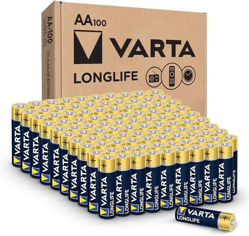 بطاريات VARTA Longlife AA (100 حزمة)، بطارية قلوية مزدوجة A in Kuwait