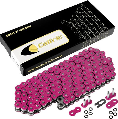 Caltric Pink O-Ring Drive Chain Compatible with Honda Trx300Ex Trx-300Ex Sportrax 300Ex 1993-2009 in Saudi Arabia