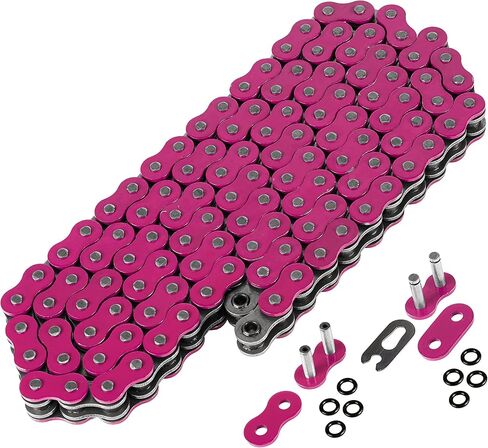 Caltric Pink O-Ring Drive Chain Compatible with Honda Trx300Ex Trx-300Ex Sportrax 300Ex 1993-2009 in Saudi Arabia