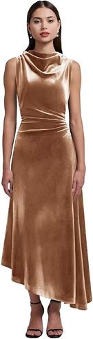 Velvet High-Low Fall Wedding Guest Dresses for Women 2025 Sleeveless Pleated Mermaid Maxi Formal Cocktail Gown in Saudi Arabia