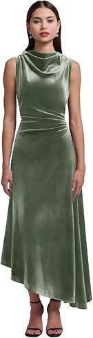 Velvet High-Low Fall Wedding Guest Dresses for Women 2025 Sleeveless Pleated Mermaid Maxi Formal Cocktail Gown in Saudi Arabia