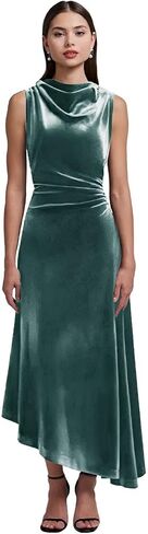 Velvet High-Low Fall Wedding Guest Dresses for Women 2025 Sleeveless Pleated Mermaid Maxi Formal Cocktail Gown in Saudi Arabia