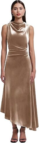 Velvet High-Low Fall Wedding Guest Dresses for Women 2025 Sleeveless Pleated Mermaid Maxi Formal Cocktail Gown in Saudi Arabia