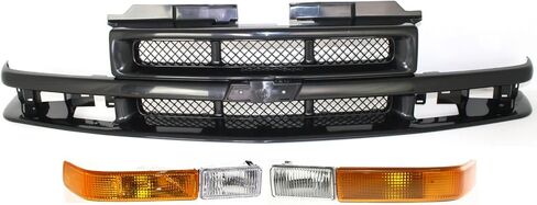 Garage-Pro Grille Assembly KIT Compatible with Chevrolet S10 1998-2003, Blazer 2001-2005 Black in Saudi Arabia