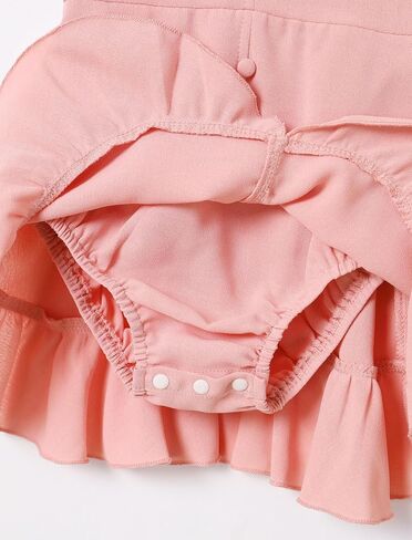 فستان AWIBMK Boho Mommy and Me للعطلات الصيفية كاجوال بأكمام مكشكشة ورقبة على شكل حرف v متوسطة الطول على شكل حرف a فساتين عالية ومنخفضة مع حزام in Saudi Arabia