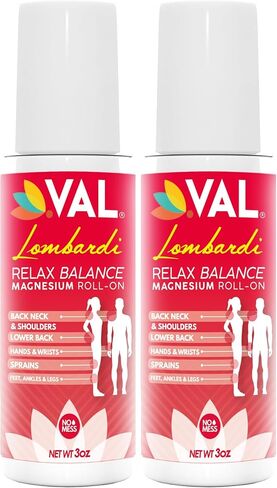 VAL Lombardi Magnesium Roll-On. Transdermal (Paraben-Free) - 3oz in Saudi Arabia