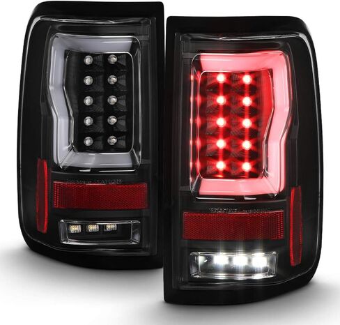 ACANII-For 2004-2008 Ford F150 LOBO Styleside أسود الإسكان أنبوبة ليد أضواء خلفية مصابيح الفرامل جانب السائق والراكب in Saudi Arabia