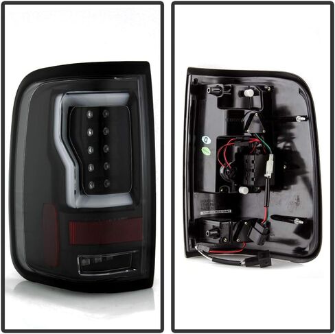 ACANII-For 2004-2008 Ford F150 LOBO Styleside أسود الإسكان أنبوبة ليد أضواء خلفية مصابيح الفرامل جانب السائق والراكب in Saudi Arabia