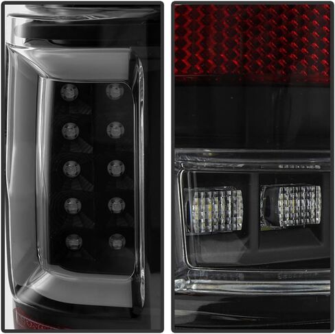 ACANII-For 2004-2008 Ford F150 LOBO Styleside أسود الإسكان أنبوبة ليد أضواء خلفية مصابيح الفرامل جانب السائق والراكب in Saudi Arabia