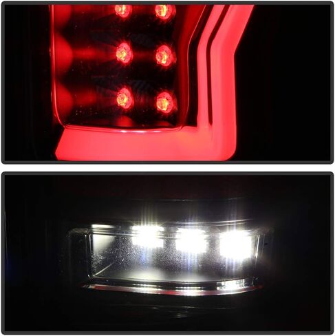 ACANII-For 2004-2008 Ford F150 LOBO Styleside أسود الإسكان أنبوبة ليد أضواء خلفية مصابيح الفرامل جانب السائق والراكب in Saudi Arabia