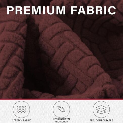 1 Pair Office Chair Armrest Covers Stretch Jacquard Computer Chair Arm Pad Covers Removable Arm Slipcovers Protectors for Office Computer, Desk, Gaming Chairs Brown in Kuwait