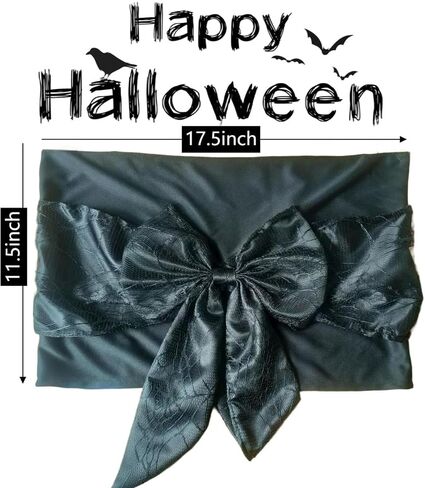 6 PCS Halloween Chair Covers, Spider Web Lace Bows, Chair Back Decor for Party, Halloween Home Decorations (Purple Bows) in Saudi Arabia