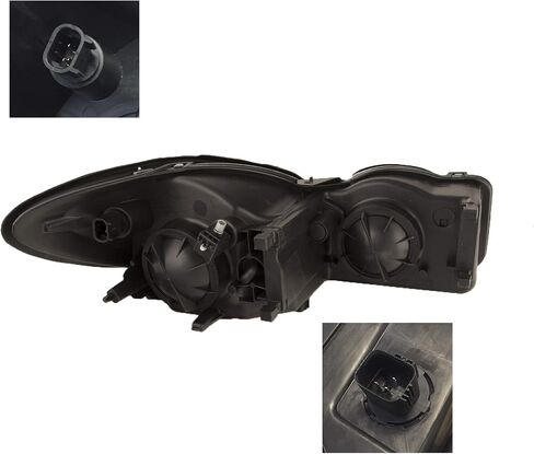 HEADLIGHTSDEPOT Chrome Housing Halogen Headlight Compatible With Buick LaCrosse 2005-2007 Includes Right Passenger Side Headlamp in Saudi Arabia