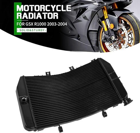 الألومنيوم التبريد المبرد استبدال لسوزوكي GSXR1000 GSXR 1000 2003 2004 الأسود رادياتير محرك برودة in Saudi Arabia
