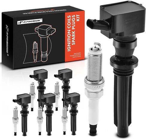 A-Premium Set of 6 Ignition Coil Pack and Iridium Spark Plugs Compatible with Jaguar F-Pace 2017-2020, XF 2013-2019, XJ 2013-2019, XE 2017-2019, F-Type 2014-2020, 3.0L in Saudi Arabia