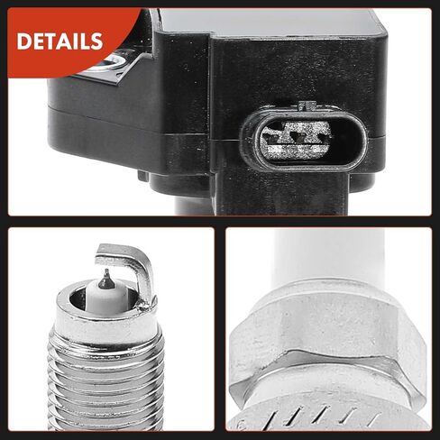 A-Premium Set of 6 Ignition Coil Pack and Iridium Spark Plugs Compatible with Jaguar F-Pace 2017-2020, XF 2013-2019, XJ 2013-2019, XE 2017-2019, F-Type 2014-2020, 3.0L in Saudi Arabia