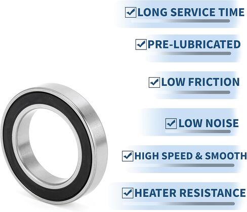 ACROPIX 6307VV Deep Groove Ball Bearings P6 35x80x21mm Lubricated Bearings Double Rubber Seal Black Silver Tone Scooter Skateboard Wheel in Saudi Arabia