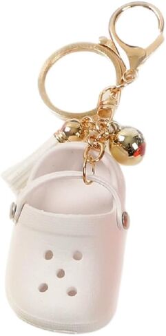 Cute Mini Shoe Charm Keyring Keychains Bling Bling Rhinestone Imitation Shoe Keychain in Saudi Arabia