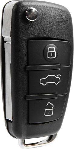 USARemote Key Fob Replacement Keyless Entry Remote for 2006 2007 2008 2009 2010 2011 2012 2013 2014 2015 Audi A3 A4 A5 A6 A8 Q R S TT Quattro 3-Button with Panic Flip Key (IYZ 3314, 4F0837220) in Saudi Arabia