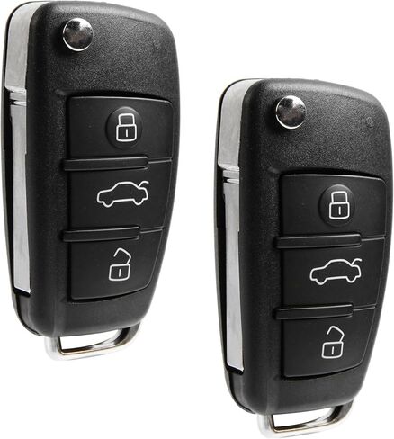 USARemote Key Fob Replacement Keyless Entry Remote for 2006 2007 2008 2009 2010 2011 2012 2013 2014 2015 Audi A3 A4 A5 A6 A8 Q R S TT Quattro 3-Button with Panic Flip Key (IYZ 3314, 4F0837220) in Saudi Arabia