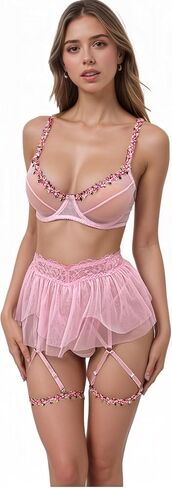 ملابس الملابس الداخلية المثيرة للنساء حمالات البضائع المصغرة ملابس الشبكات in Kuwait