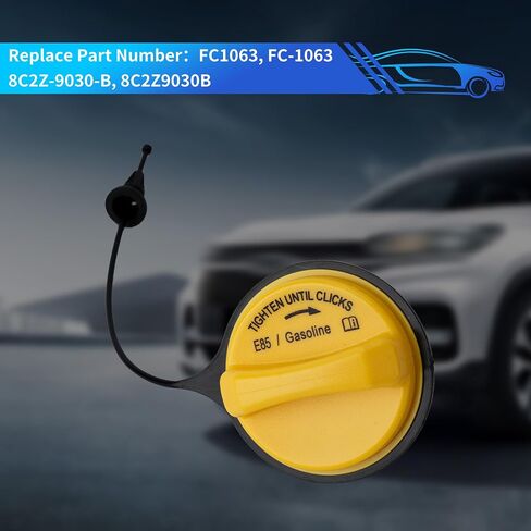 Rldym غطاء الوقود غطاء الغاز 8C2Z-9030-B لـ 2009-2014 Ford E-150، E-250، E-350، E-450 Super Duty، غطاء خزان حشو الوقود يحل محل FC1063 in Saudi Arabia